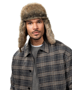 The Barts Mens Rib Bomber Hat in Brown