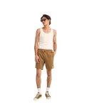 The Rhythm Mens Cord Jam Volley Shorts in Cedar