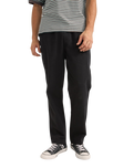 The Rhythm Mens Brushed Jam Trousers in Black