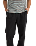 The Rhythm Mens Brushed Jam Trousers in Black