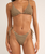 The Rhythm Womens Sol Stripe Tie Side Hi Cut Bikni Bottoms in Black