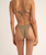 The Rhythm Womens Sol Stripe Tie Side Hi Cut Bikni Bottoms in Black