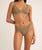 The Rhythm Womens Sol Stripe Hi Cut Bikini Bottoms in Black
