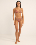 The Rhythm Womens Marie Floral Holiday Bikini Bottoms in Pink