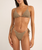 The Rhythm Womens Sol Stripe Slide Tri Bikini Top in Black