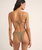 The Rhythm Womens Sol Stripe Slide Tri Bikini Top in Black