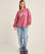 The Rhythm Womens College Crew Neck Sweatshirt in Berry