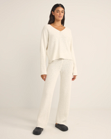 The Rhythm Womens Adele Oversized Knit Jumper in White