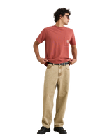 The Rhythm Mens Vintage Pocket T-Shirt in Vintage Clay