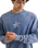 The Rhythm Mens Drifter Salt Wash Sweatshirt in Slate