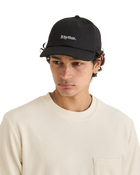 The Rhythm Mens Essential Brushed Twill Cap in Black