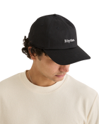The Rhythm Mens Essential Brushed Twill Cap in Black