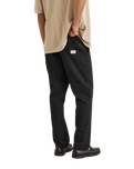 The Rhythm Mens Linen Jam Trousers in Black