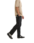 The Rhythm Mens Linen Jam Trousers in Black