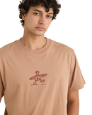 The Rhythm Mens Drifter T-Shirt in Clay
