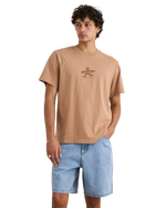 The Rhythm Mens Drifter T-Shirt in Clay