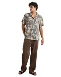 The Rhythm Mens Tropical Camo Shirt in Camo