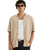 The Rhythm Mens Textured Knit Shirt in Stone