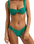 Pacific Rib Soft Side Holiday Bikini Bottoms in Green