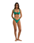 Pacific Rib Soft Side Holiday Bikini Bottoms in Green