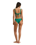 Pacific Rib Soft Side Holiday Bikini Bottoms in Green
