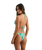 Fern Slide Tri Bikini Top in Green