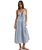 The Rhythm Womens Jaci Maxi Dress in Blue