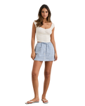 The Rhythm Womens Gracie Sweetheart Top in White