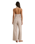 The Rhythm Womens Louise Tie Front Halter Top in Tan