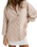 The Rhythm Womens Valley Stripe Oversized Shirt in Tan