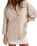The Rhythm Womens Valley Stripe Oversized Shirt in Tan