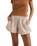 The Rhythm Womens Valley Stripe Shorts in Tan