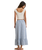 The Rhythm Womens Lola Check Tiered Maxi Skirt in Blue