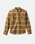 The Brixton Mens Bowery Heavyweight Flannel Shirt in Curry Yellow & Pinecone Brown