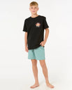 The Rip Curl Boys Boys Boardwalk Jackson Volley Shorts in Blue Lagoon
