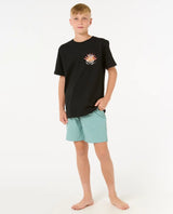 The Rip Curl Boys Boys Boardwalk Jackson Volley Shorts in Blue Lagoon