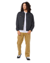 Classic Surf Denim Trucker Jacket in Black