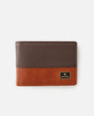 The Rip Curl Mens Corpawatu Icon PU Slim Wallet in Tan & Brown