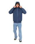 The Rip Curl Mens Anti Series One Shot 5K/5K Tech Jacket in Light Navy