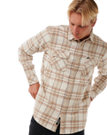 Griffin Flannel Shirt in Bone