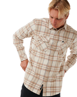Griffin Flannel Shirt in Bone