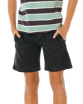 The Rip Curl Boys Boys Epic Knit Shorts in Washed Black