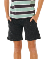 The Rip Curl Boys Boys Epic Knit Shorts in Washed Black