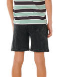 The Rip Curl Boys Boys Epic Knit Shorts in Washed Black