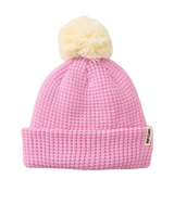 Girls Anoeta Pom Pom Beanie in Pink