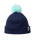 Girls Anoeta Pom Pom Beanie in Navy