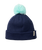 Girls Anoeta Pom Pom Beanie in Navy