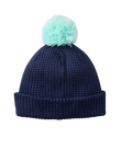 Girls Anoeta Pom Pom Beanie in Navy