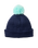 Girls Anoeta Pom Pom Beanie in Navy