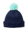 Girls Anoeta Pom Pom Beanie in Navy